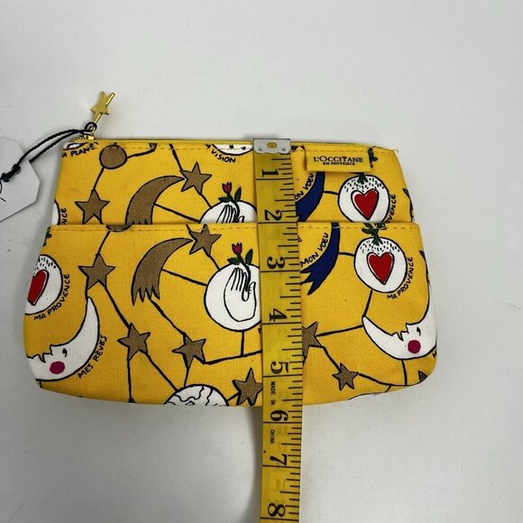 L'Occitane en Provence Makeup Cosmetic Bag Zipper Stars Moon Castelbajac Paris - Picture 5 of 7